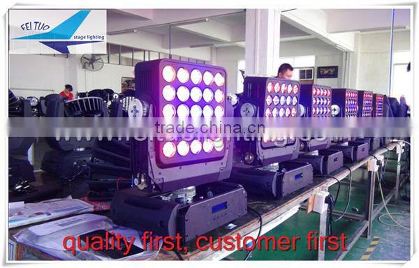 matrix beam led 25x12w rgbw led matrix moving head