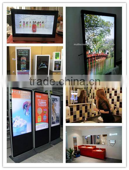 65 inch waterproof digital outdoor advertising monitors, high brightness outdoor digital signage for advertising
