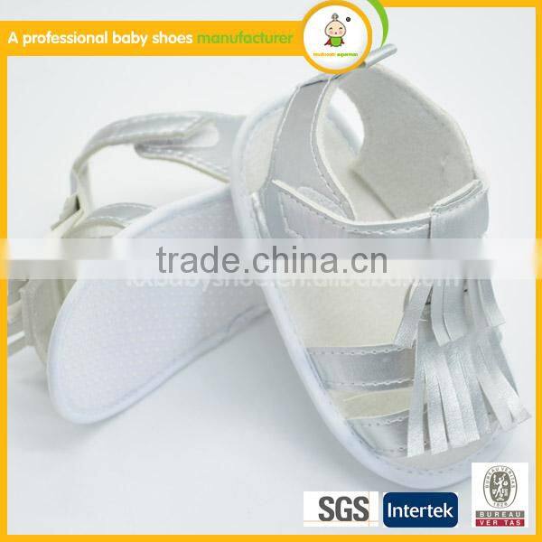 2016 New arrival baby girl shoes roman baby sandal leather baby shoes