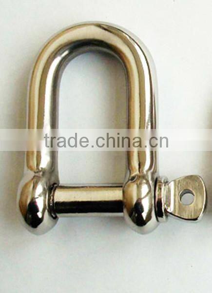 stainless steel European D type shackle for lifting