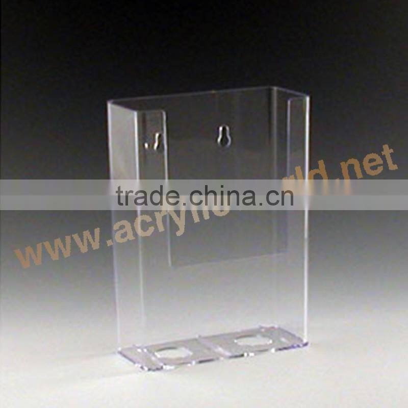 acrylic sign holder with pocket brochure holder counter acrylic holder