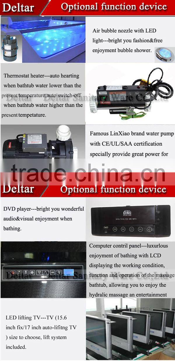 1600mm bigl Square Bathtub, China made shallow bathtub , freestanding square bathtub