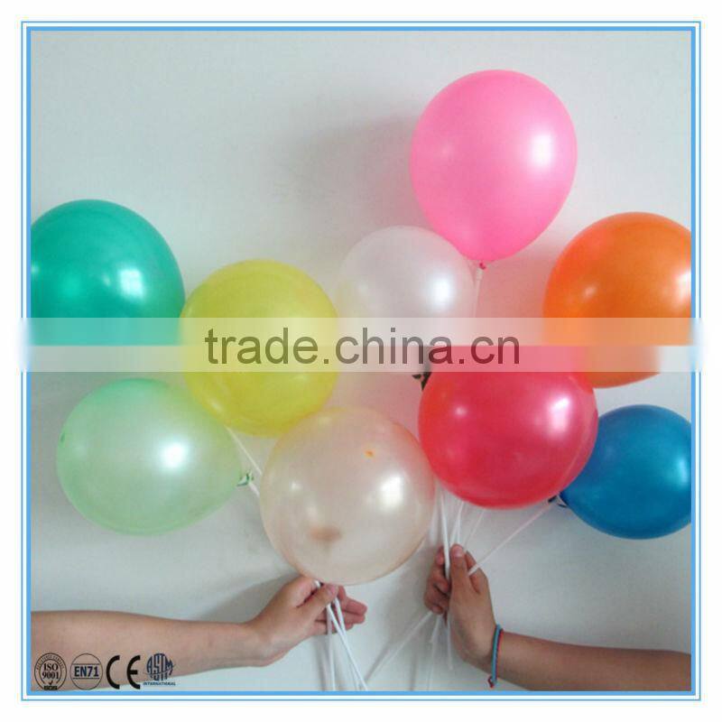 metallic color latex balloons