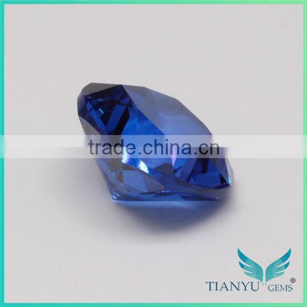 Wuzhou Gems Processing Loose 112# Burma Blue Synthetic Spinel Rough Gemstone