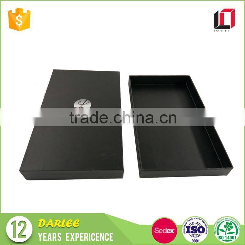 Alibaba China supplier custom grey cardboard black matte drawer paper box