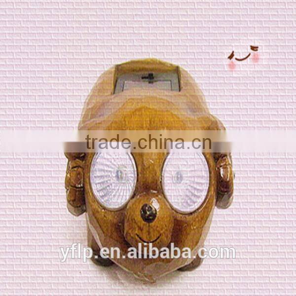 Resin A Little Robot Led Light Craft for Home & Garden Decoration