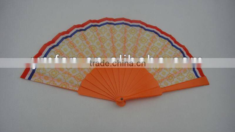 new style advertising plastic with fabric fan
