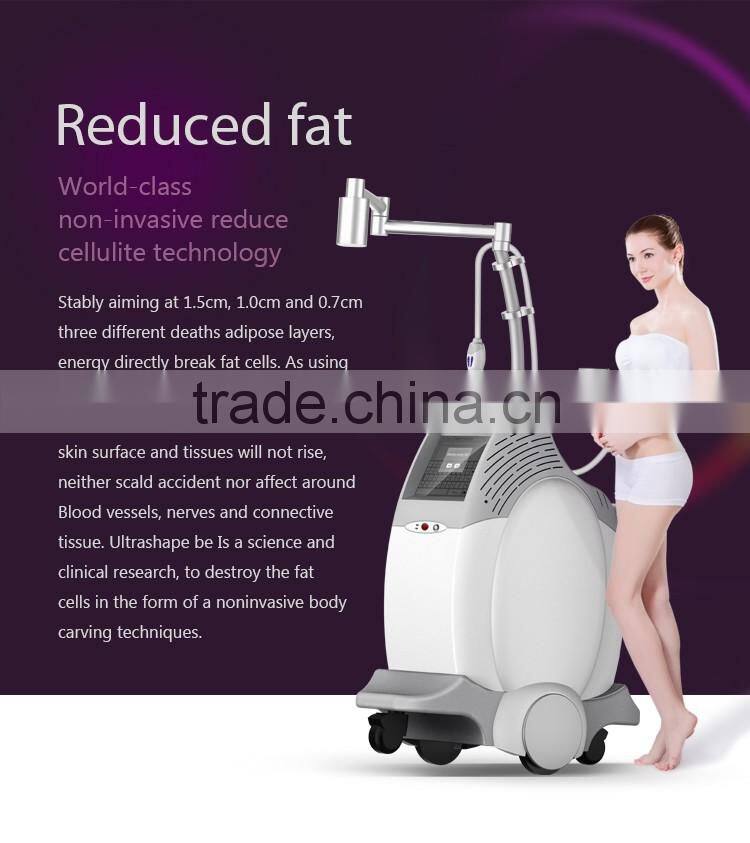 2016 ultrashape hifu body slimming machine / liposonic machine / ultrasonic ultrasound liposuction equipment for weight loss