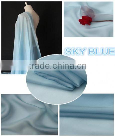 2015 Hot Selling Dubai Chiffon Fabric for Garment/Scarf/Dress
