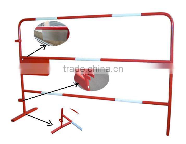 Steel Reflective Barrier With Sign Board /France market road traffic barrier with reflection sticker
