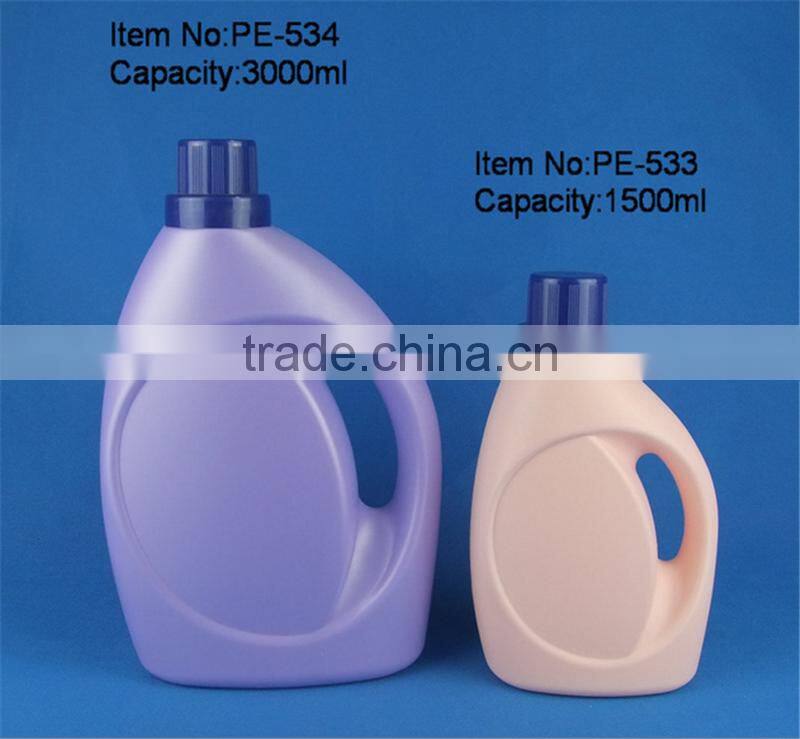 3000ml and 1500ml HDPE liquid laundry detergent bottles/dishwashing liquid bottles