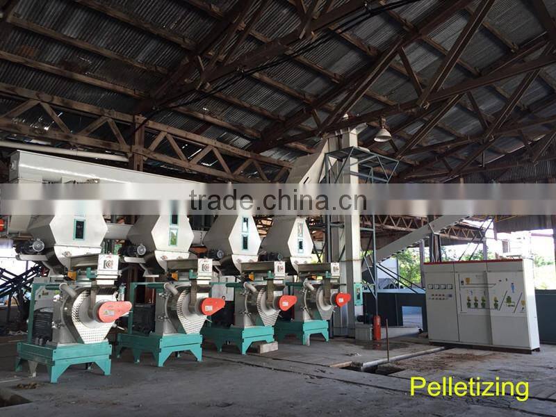 wood pellet milling machine for sugar cane waste products or other biomass matertials