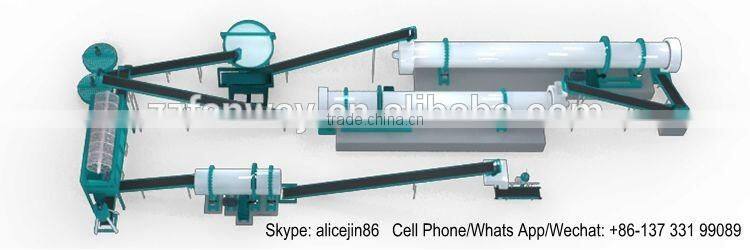 Fanway factory sell 3 tons per hour organic fertilizer production line