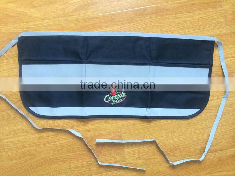 2017 hot selling high quality 100% twill cotton half waist apron