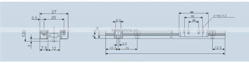 2017 China Factory Wholesale Miniture Mgw15 Linear Guide -TRN12H