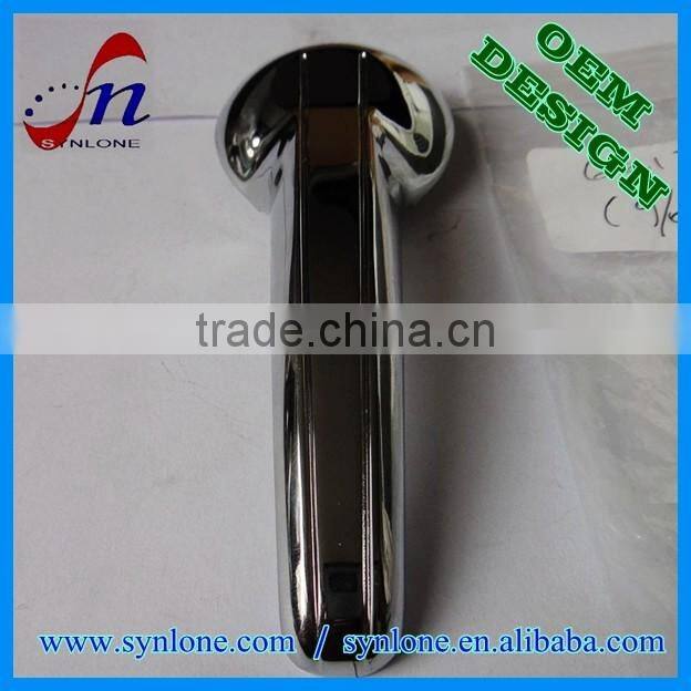 2017 molded plastic handle, recessed plastic handle, plastic door handle with chrome finish