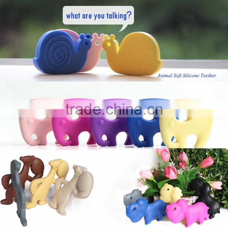 Fashion silicone teether baby gift new year and christmas present
