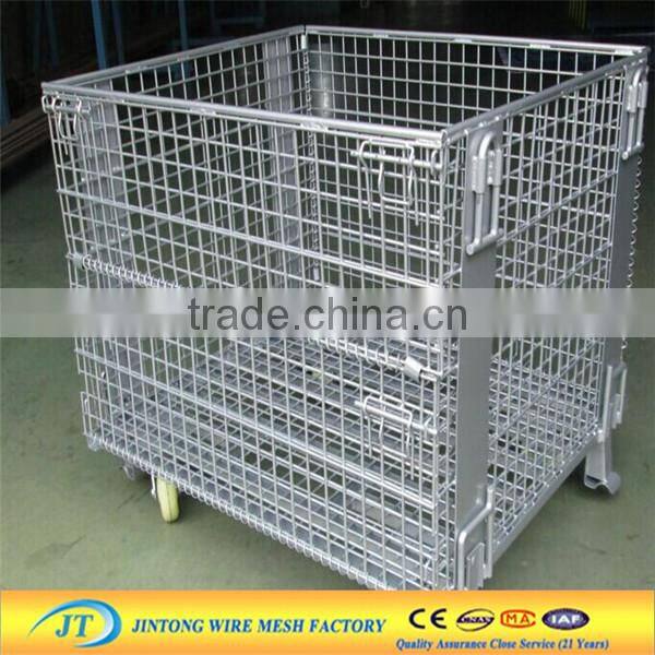 Folding Container Type metal storage cage