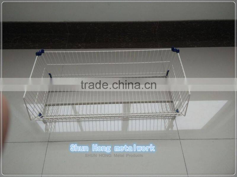 2016 new style folding Oblique mouth cage , Oblique mouth basket,wire basket