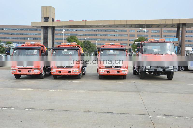 Dongfeng dlk flat wrecker truck 4X2 tow truck for sale