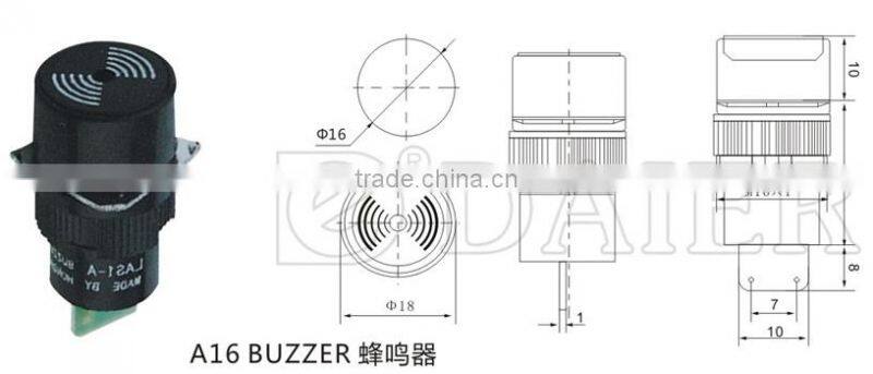 A16 16MM BUZZER