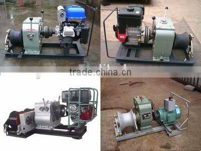 1 Ton Fast Speed Belt Driven Electric Winch For Cable Pulling