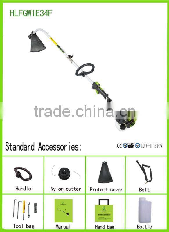 Garden Tools Wholesale 26cc 1E34F Manual Grass Cutter with CDK Spark Plugs HLFGW1E34F
