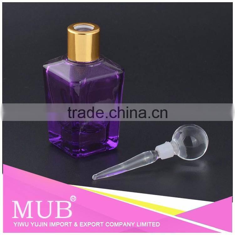 2016 Hot sell crystal wedding favor Glass perfume bottle, perfume empty glass bottle