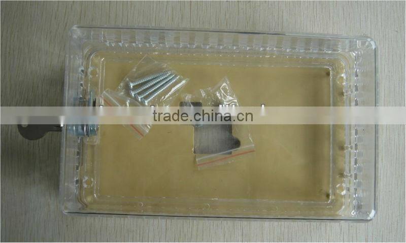 PLASTIC THERMOSTAT GUARD WITH LOCK AND KEY