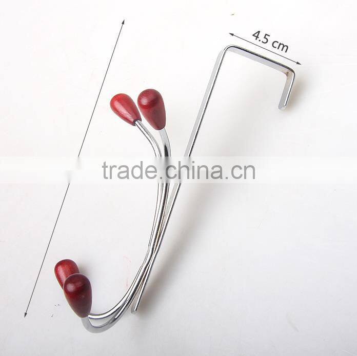 stainless steel door pothook hangers with 4 claws clothing hat holder hangers