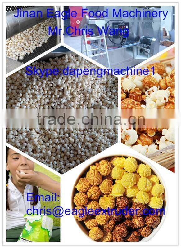 China CE certification popcorn processing line