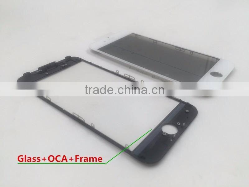 LCD repair parts Cold press frame for iphone 7 with front glass OCA optical adhesive tape film