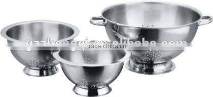 Fruit colander, Stainless steel mesh strainer & colander ZQ-GLQ