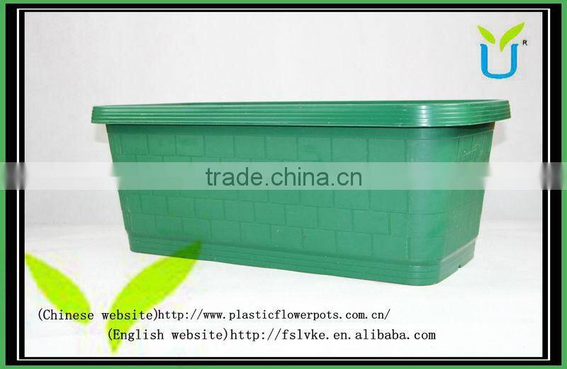 Factory Wholesale Rectangle Plastic Planter Pot