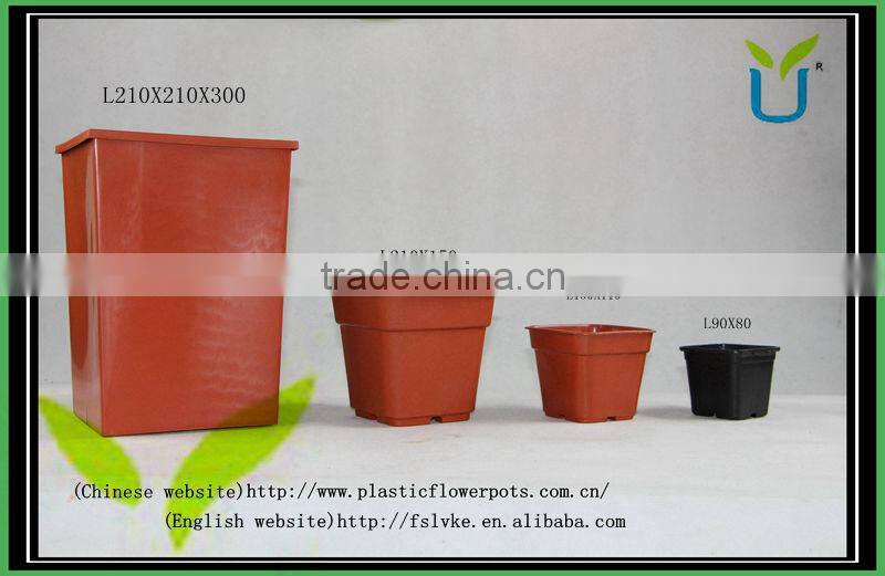 Factory Square Terracotta Hot Sale Flowerpots Plastic Garden Pots