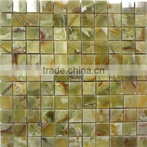 HOT SALE CHEAP PRICE DARK GREEN ONYX MOSAIC TILES COLLECTION