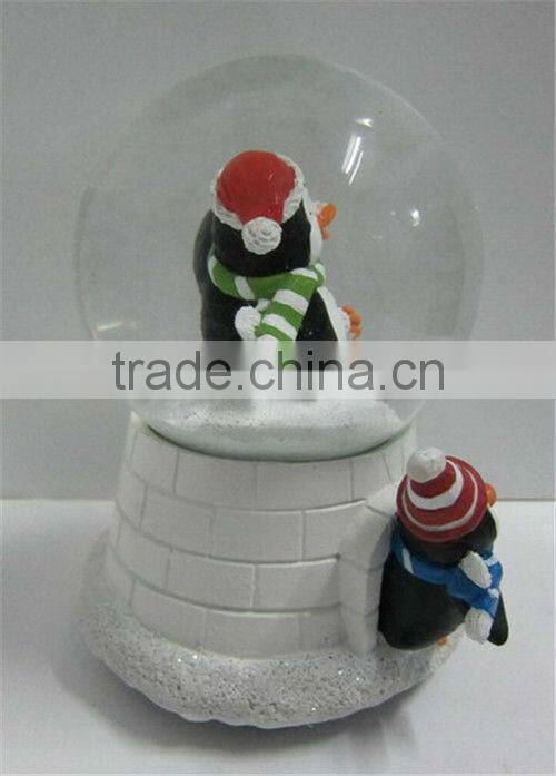 Decorate gift polyresin water snow globes