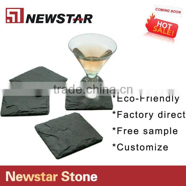 square stone slate plate/dinnerware/cup coaster 