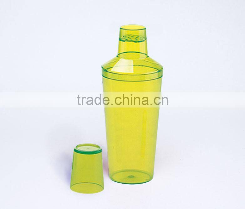 20OZ transparent hard Plastic Cocktail shaker