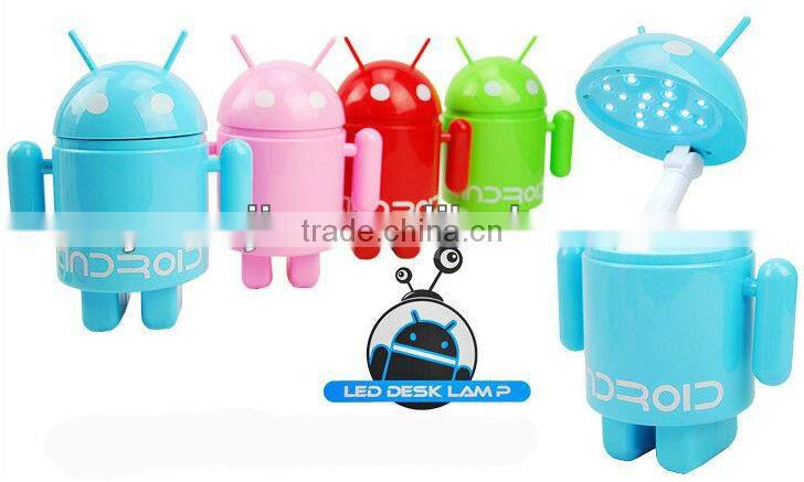 Supply fashion Robot 16LED folding rechargeable table lamp