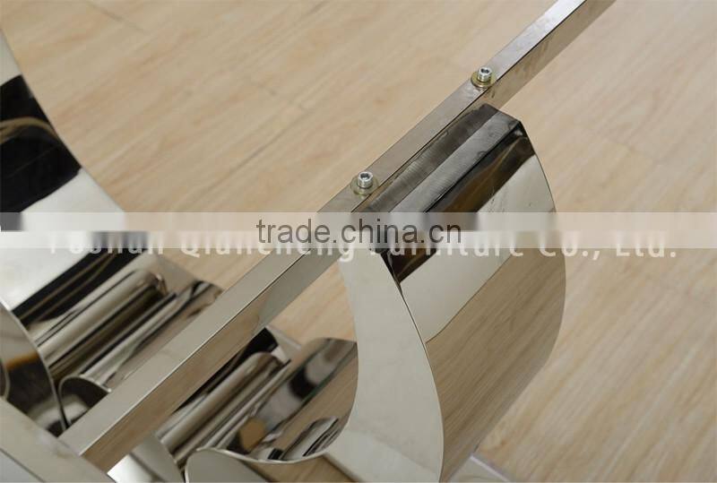 hot cake marble dining table with strong stainless steel base