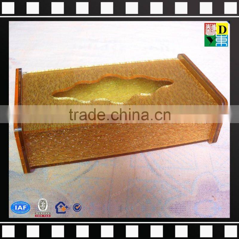 Elegant color acrylic box/custom design acrylic tissue box/modern nice acrylic napkin holder from china manufacturer