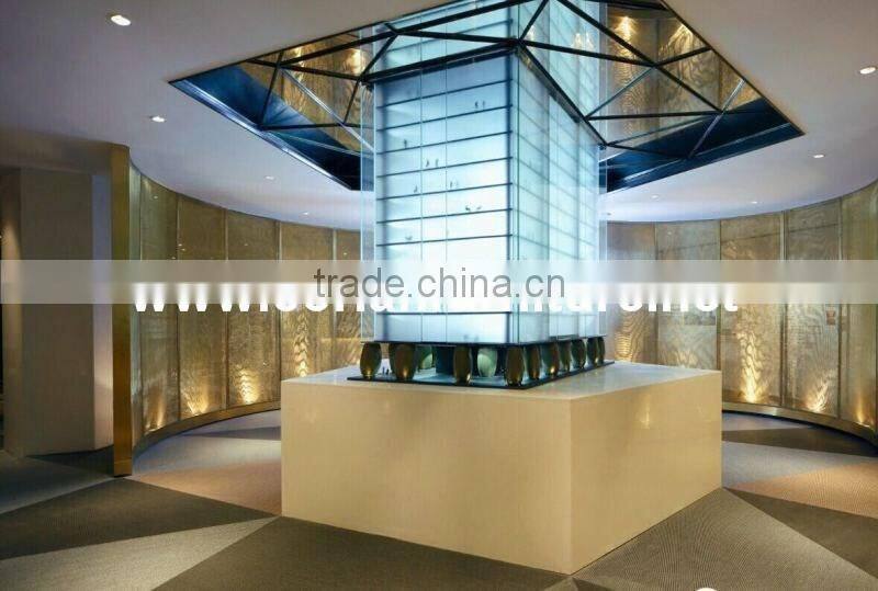 Custom sized corian made watch showcase