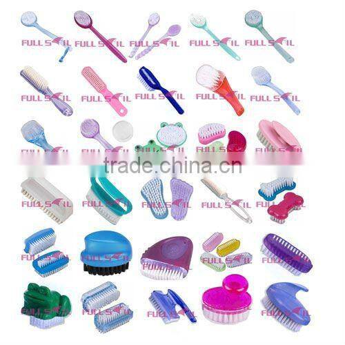 Plastic bath brush/scrub brush long handle