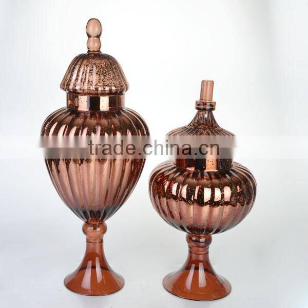 Mintao Custom high quality round glass candy jar with glass lid