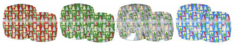 Square Shape Porcelain Plate,Ceramic Plates Wih Decal