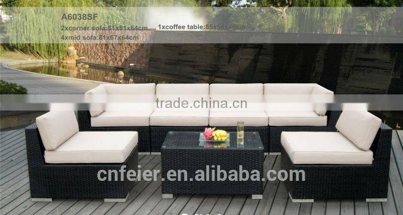 A6038SF modern europe style rattan wholesale space saving furniture
