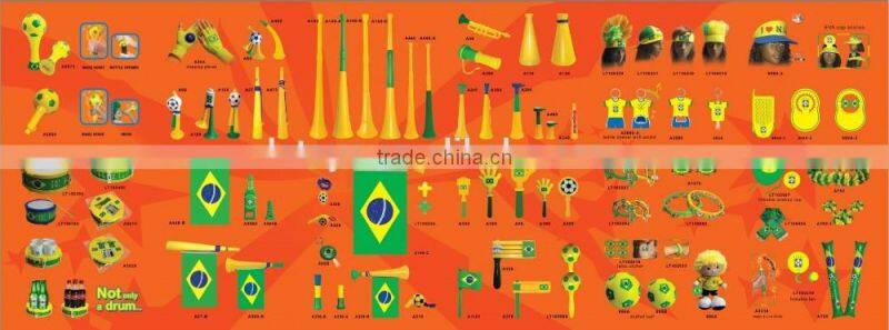 2016 Euro Cup sports fans football horn and whistle with French color face paint set/ fan gears / soccer fans noise maker kit