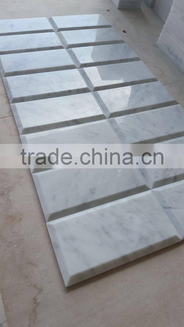 Subway Mosaic Tiles Bianco Carrara Mosaic Tile Carrara Marble Mosaic
