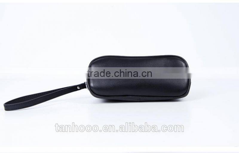 High-end fashion design genuine leather makeup bag